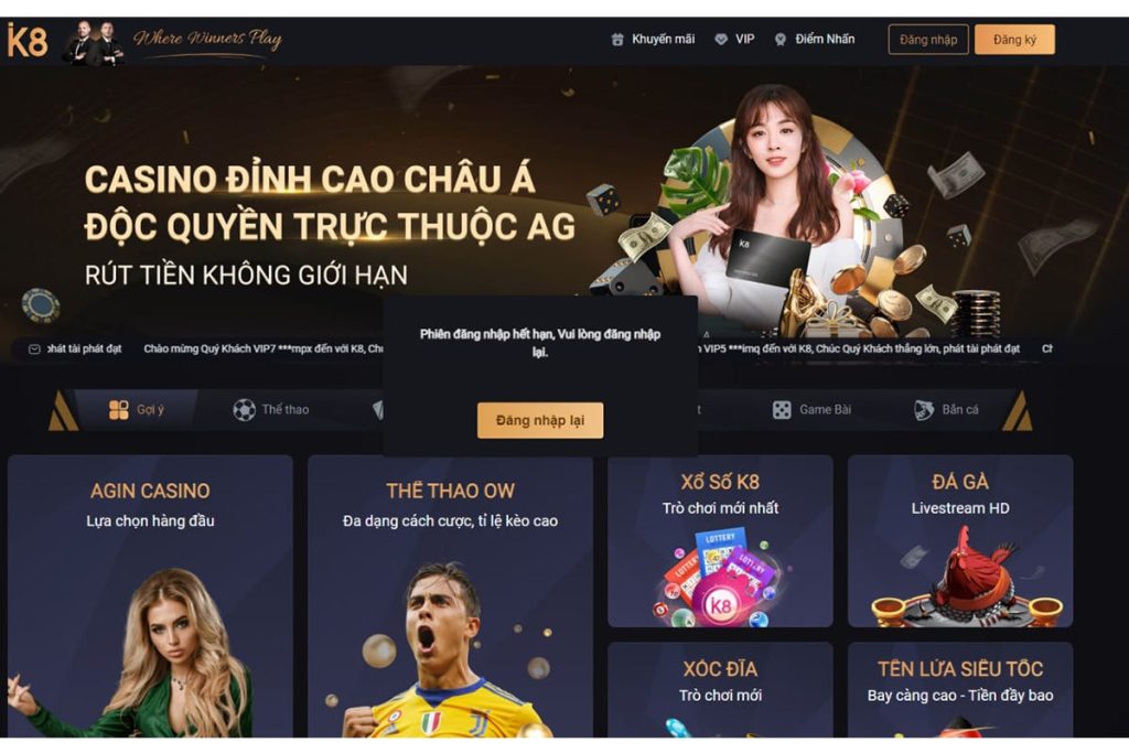 Cách đăng ký/đăng nhập nhà cái K8
