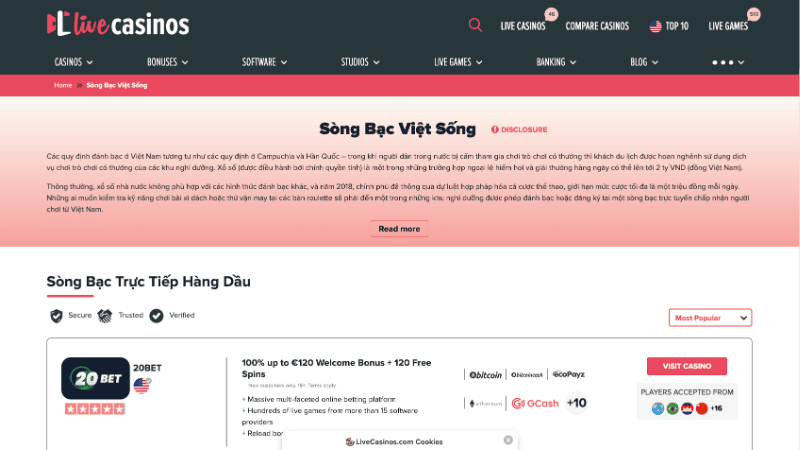 Giới thiệu tổng quan nhà cái uy tín Live Casino