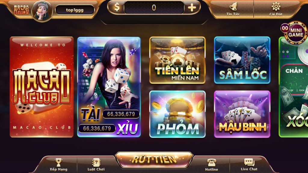Giới thiệu tổng quát cổng game đánh bài đổi thưởng rút tiền mặt Macau Club
