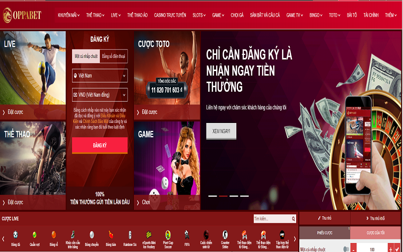 Sản phẩm cá cược tại nhà cái Oppabet