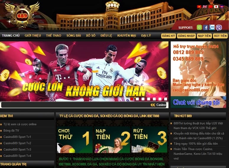 Cách đăng ký/đăng nhập nhà cái Casino889