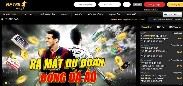 Cách đăng ký/đăng nhập nhà cái Bet69